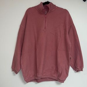 aerie oversized 1/4 zip